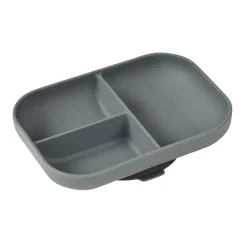 BÉABA Couverts Vaisselle Et Bavoirs*Assiette compartimentée silicone Gris minéral