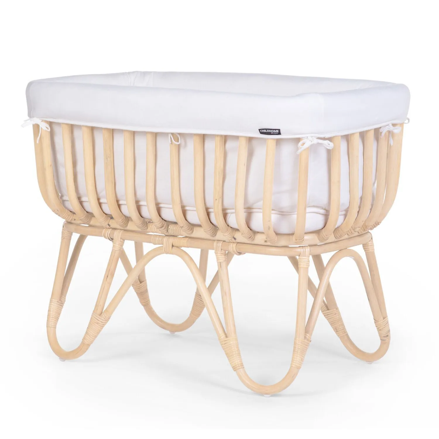 BÉABA Accessoires De Lit|Berceaux Et Couffins*Berceau en rotin couverture rectangulaire jersery blanc cassé