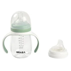 BÉABA Biberons Et Accessoires*Biberon d'apprentissage 2 en 1 - 210ml Vert sauge