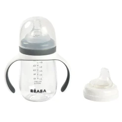 BÉABA Biberons Et Accessoires*Biberon d'apprentissage 2 en 1 210ml Gris minéral