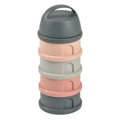BÉABA Doseurs De Lait|Biberons Et Accessoires*Boîte doseuse de lait 4 compartiments empilables Gris/Rose