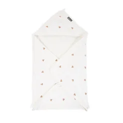 BÉABA Capes De Bain*Cape De Bain + Gant - 80x80 Cm - Jersey - Hearts