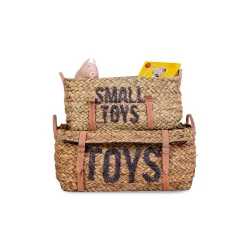 BÉABA Paniers De Rangement*Coffre à jouets en rotin Anthracite 2pcs