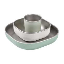BÉABA Couverts Vaisselle Et Bavoirs*Coffret repas inox Vert sauge