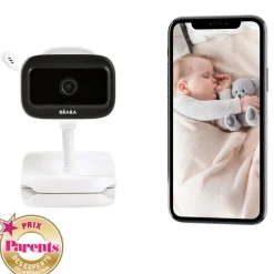 BÉABA Babyphone, Écoute-bébé*Écoute bébé vidéo Zen nomad Blanc