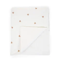 BÉABA Accessoires De Lit|Linges De Lit*Couverture De Bébé - 80x100 Cm - Jersey + Mousseline - Heart