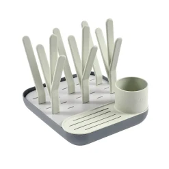 BÉABA Arbre À Biberons*Egoutte-biberons Forêt Vert de gris/ Gris Minéral