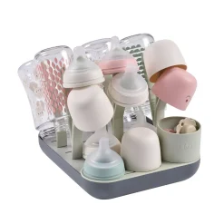 BÉABA Arbre À Biberons*Egoutte-biberons Forêt Vert de gris/ Gris Minéral