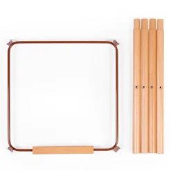 BÉABA Coussins Et Accessoires|Chaises En Bois*Evolu Extra Set De Pieds Longues + Repose Pieds - Bois - Rou