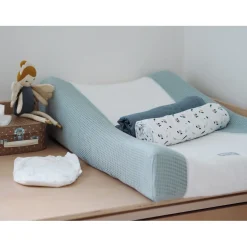BÉABA Matelas À Langer|Baignoires Et Accessoires*Housse Sofalange® Bleu vert