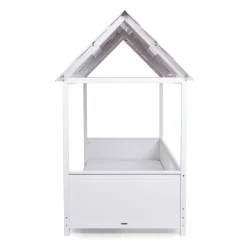 BÉABA Lits Tipi Et Cabanes*Lit Cabane Avec Toit - 90x200 Cm - Bois - Blanc