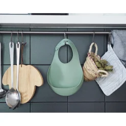 BÉABA Couverts Vaisselle Et Bavoirs*Lot de 2 bavoirs silicone Gris clair/Vert sauge