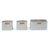 BÉABA Paniers De Rangement*Lot de 3 paniers de rangement suspendus Polyester gris