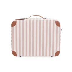 Enfant BÉABA Sacs À Dos Enfant|Sacs De Voyage*Mini Traveller Kids Suitcase - Rayures - Nude/Terracotta