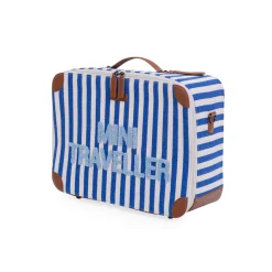 Enfant BÉABA Sacs À Dos Enfant|Sacs De Voyage*Mini Traveller Kids Suitcase - Rayures - Bleu Electrique /Bl