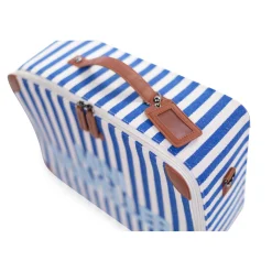 Enfant BÉABA Sacs À Dos Enfant|Sacs De Voyage*Mini Traveller Kids Suitcase - Rayures - Bleu Electrique /Bl