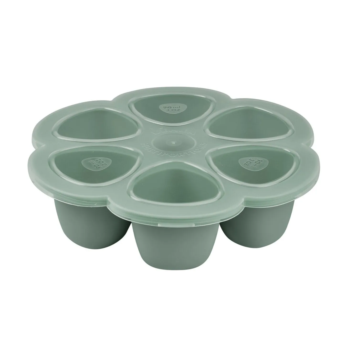 BÉABA Couverts Vaisselle Et Bavoirs|Pots De Conservation*Moule multiportions silicone 6X90ml Vert sauge