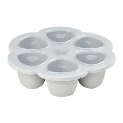BÉABA Pots De Conservation|Pots De Conservation*Moule multiportions silicone 6X150ml Gris clair
