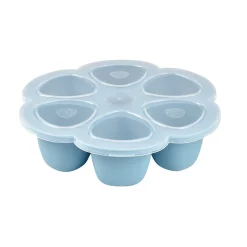 BÉABA Goûter Sain|Couverts Vaisselle Et Bavoirs*Moule multiportions silicone 6X90ml Bleu