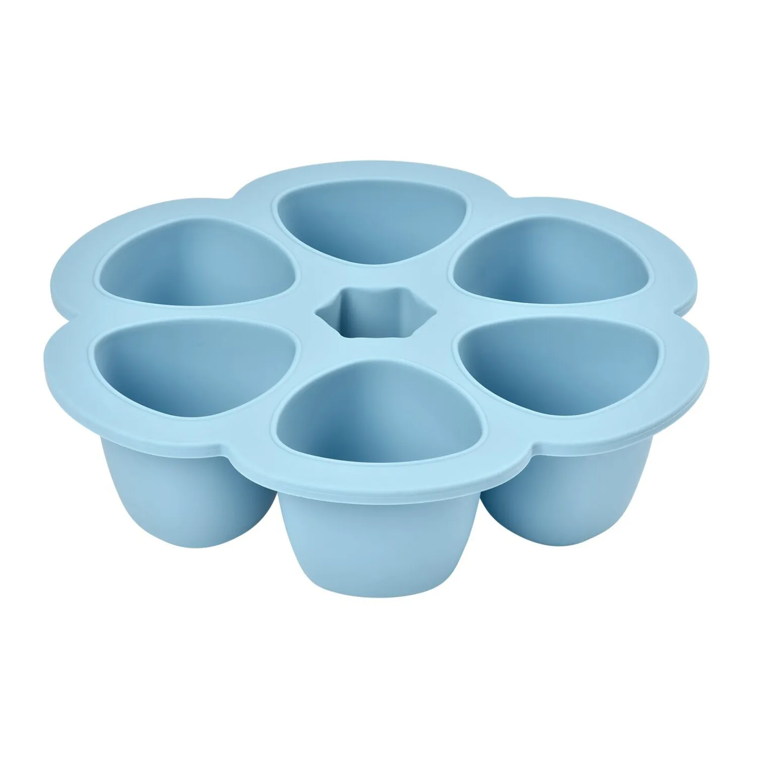 BÉABA Pots De Conservation|Pots De Conservation*Moule multiportions silicone 6X150ml Bleu