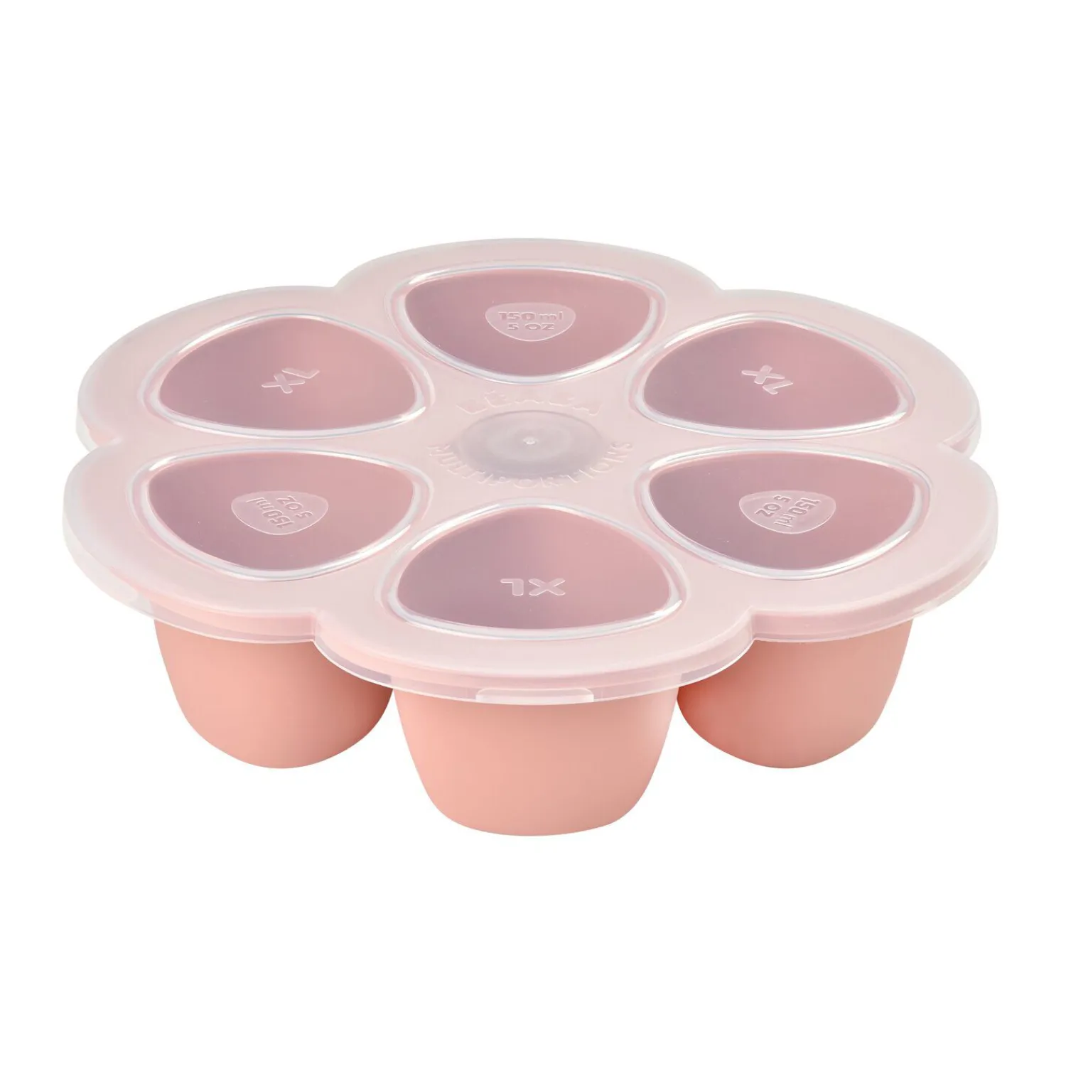 BÉABA Pots De Conservation|Pots De Conservation*Moule multiportionssilicone 6X150ml Vieux Rose