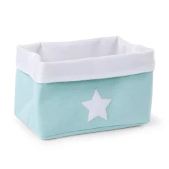 BÉABA Paniers De Rangement*Panier De Rangement - 32x20x20 Cm - Toile - Mint Blanc