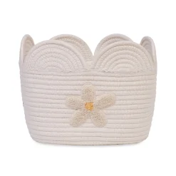 BÉABA Paniers De Rangement*Panier fleur - 30x20x15CM - Corde De Coton - Ecru