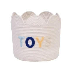 BÉABA Paniers De Rangement*Panier fleur - 30x30x30cm - Corde De Coton - Ecru