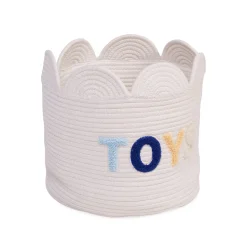 BÉABA Paniers De Rangement*Panier fleur - 30x30x30cm - Corde De Coton - Ecru