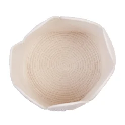 BÉABA Paniers De Rangement*Panier fleur - 30x30x30cm - Corde De Coton - Ecru