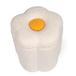 BÉABA Jouets*Pouf + Coffre à jouets Fleur blanc cassé