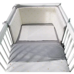 BÉABA Accessoires De Lit*Protection Lit - 35x170 Cm - Jersey - Gold Dots