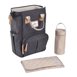 BÉABA Sacs De Voyage|Sacs À Dos À Langer*Sac à langer Wellington Gris Chiné foncé