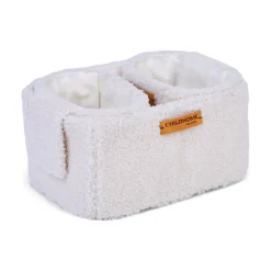 BÉABA Paniers De Rangement*Set Of 3 Hanging Storage Baskets - 21x14x10 Cm + 14x10x10 Cm -Teddy Off white