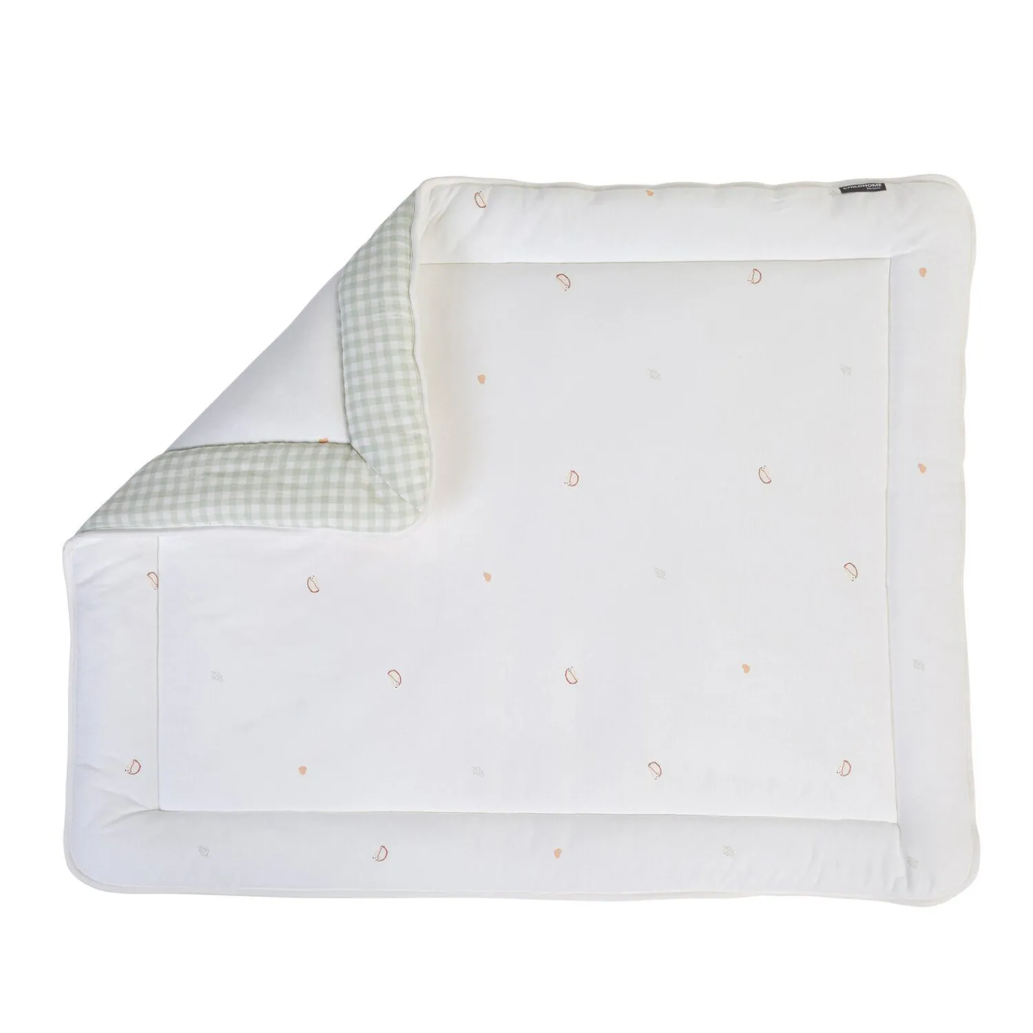 BÉABA Parcs Bébé Et Accessoires*Tapis De Parc - 75x95 Cm - Jersey - Forêt - Mousseline Vichy