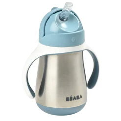 BÉABA Couverts Vaisselle Et Bavoirs|Biberons Et Accessoires*Tasse paille inox 250ml Bleu
