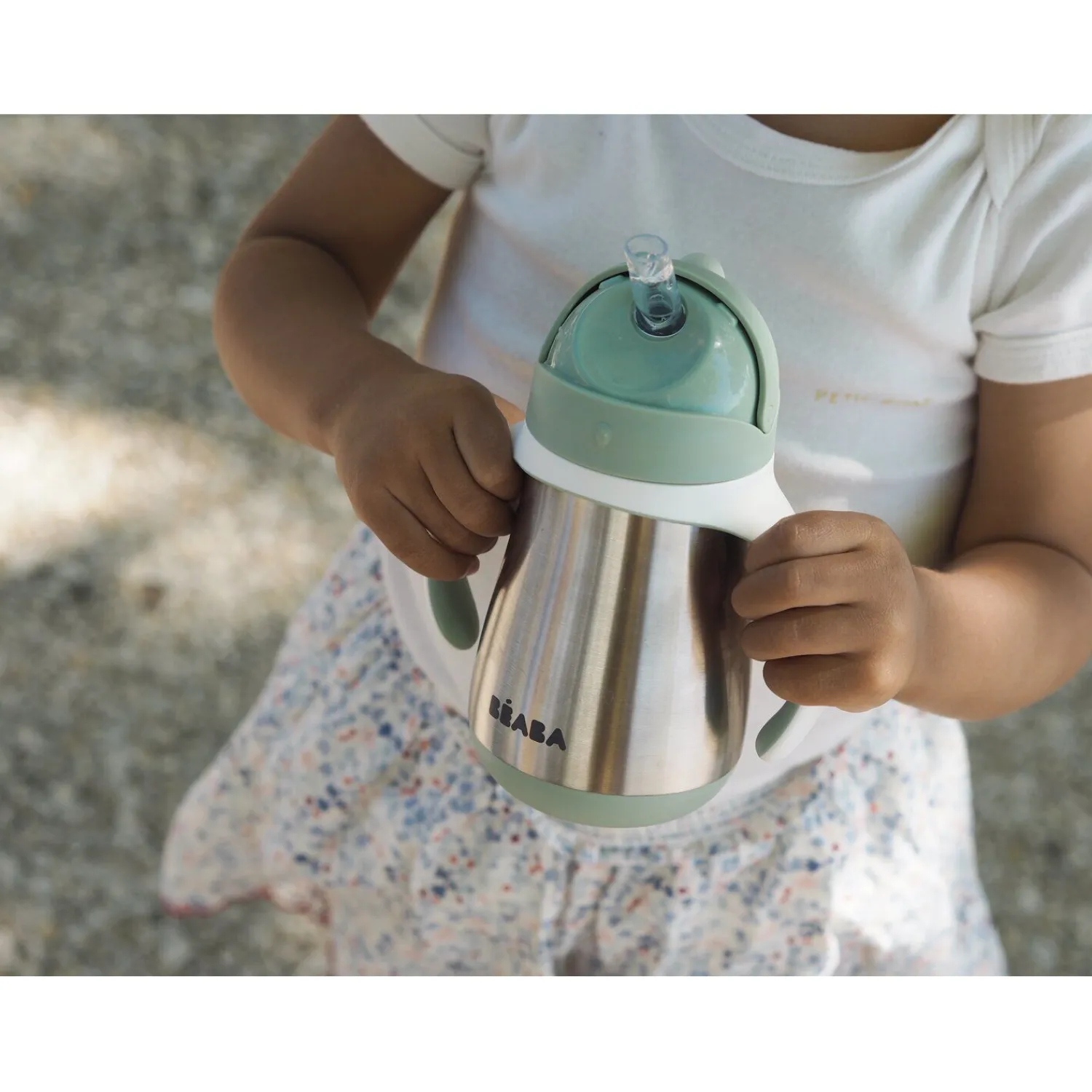 BÉABA Couverts Vaisselle Et Bavoirs*Tasse paille inox 250ml Vert sauge