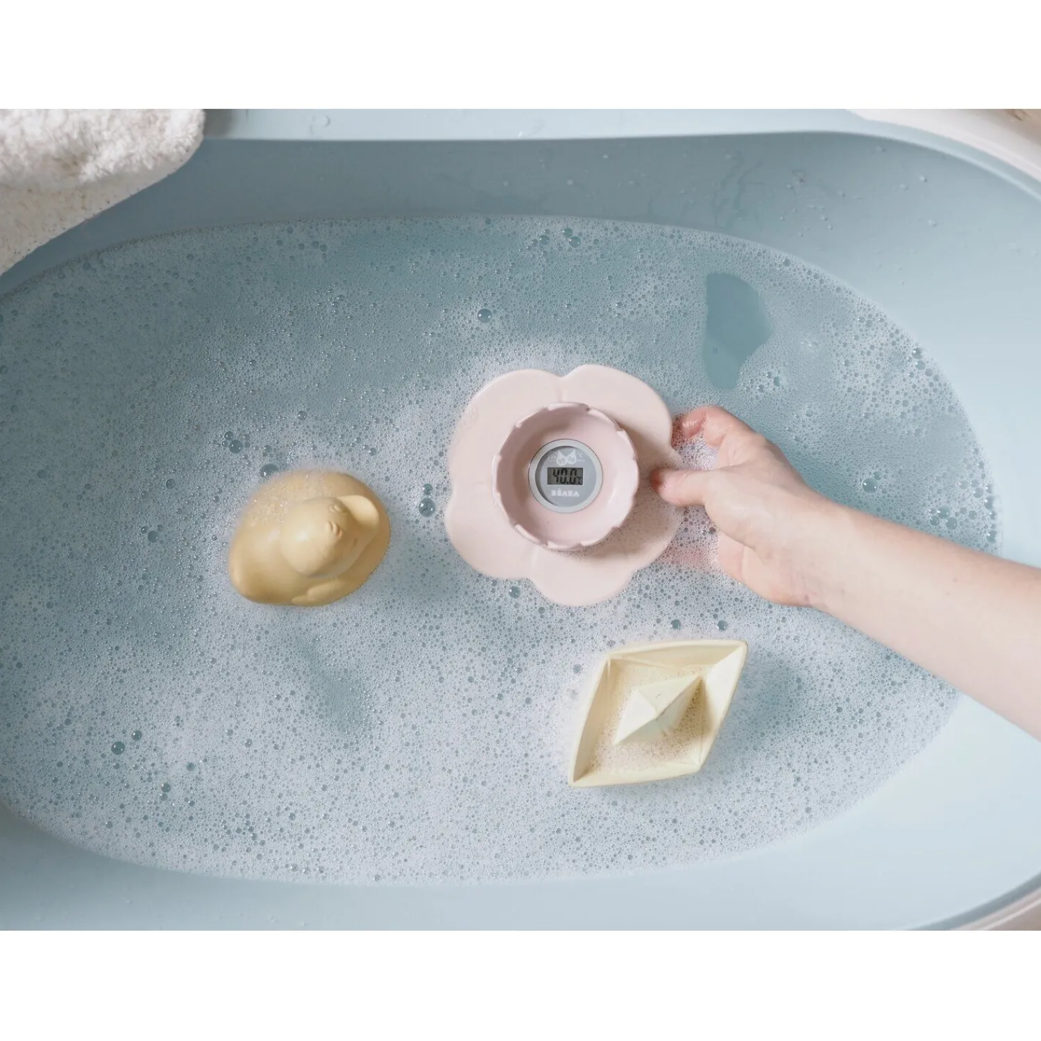 BÉABA Thermomètres*Thermomètre de bain Lotus Vieux rose